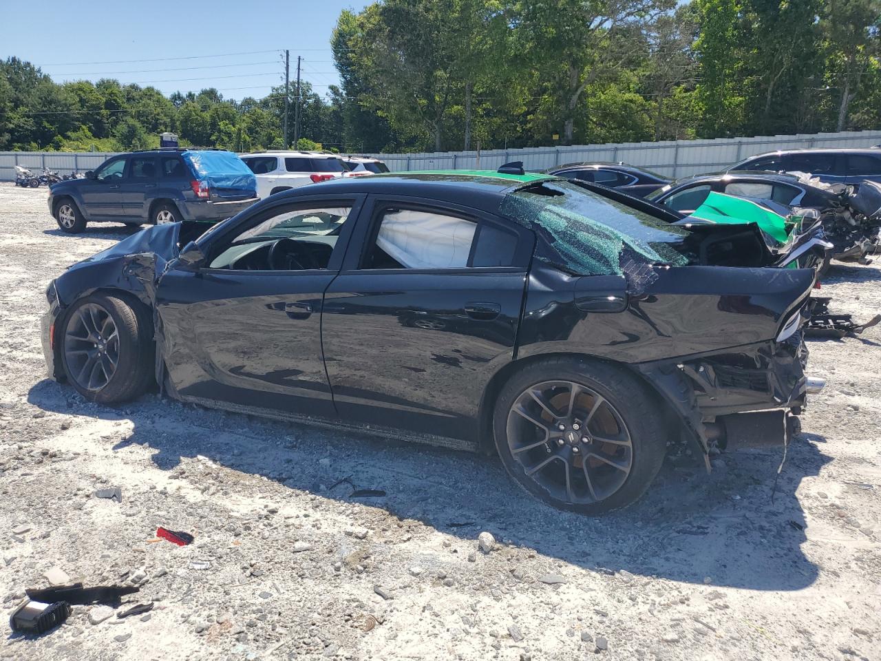 2021 Dodge Charger VIN 2C3CDXGJ0MH557568 Copart auction photo, front end / rear end damage thumbnail 2