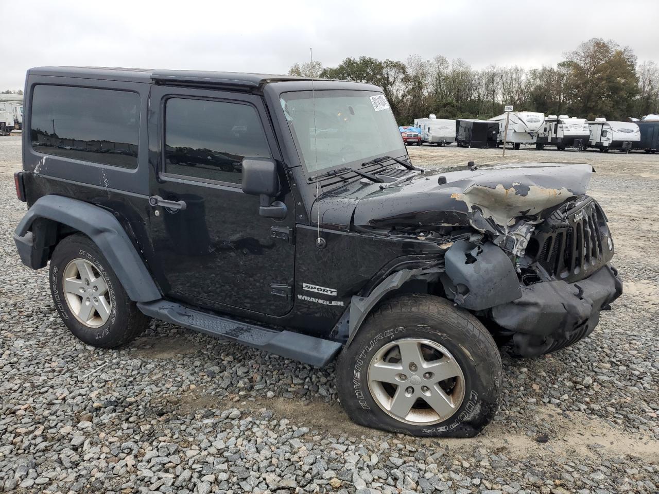 2014 Jeep Wrangler VIN 1C4AJWAG0EL307898 Copart auction photo, front end damage thumbnail 4