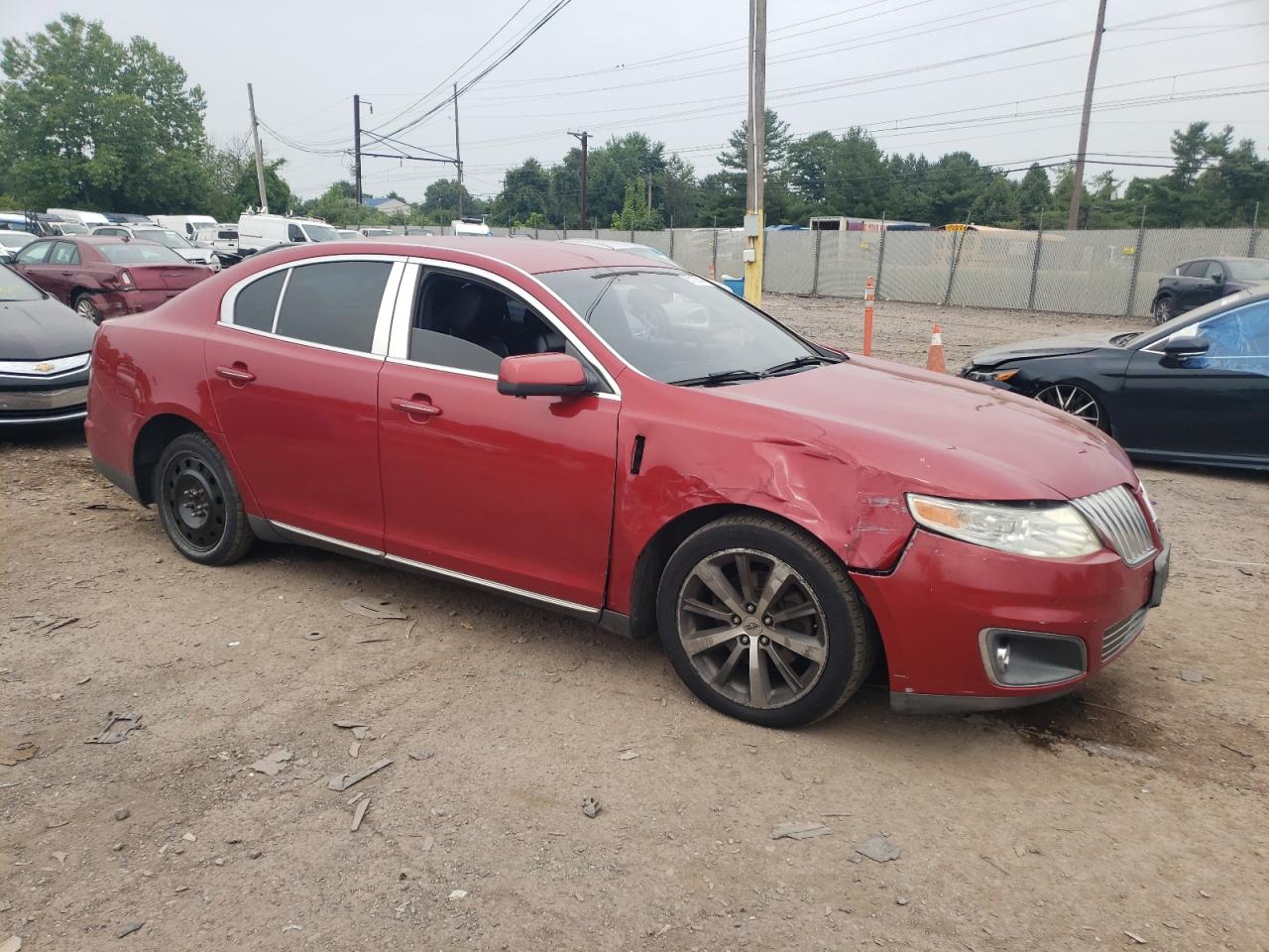 2009 Lincoln MKS VIN 1LNHM93R49G604866 Copart auction photo, front end damage thumbnail 4