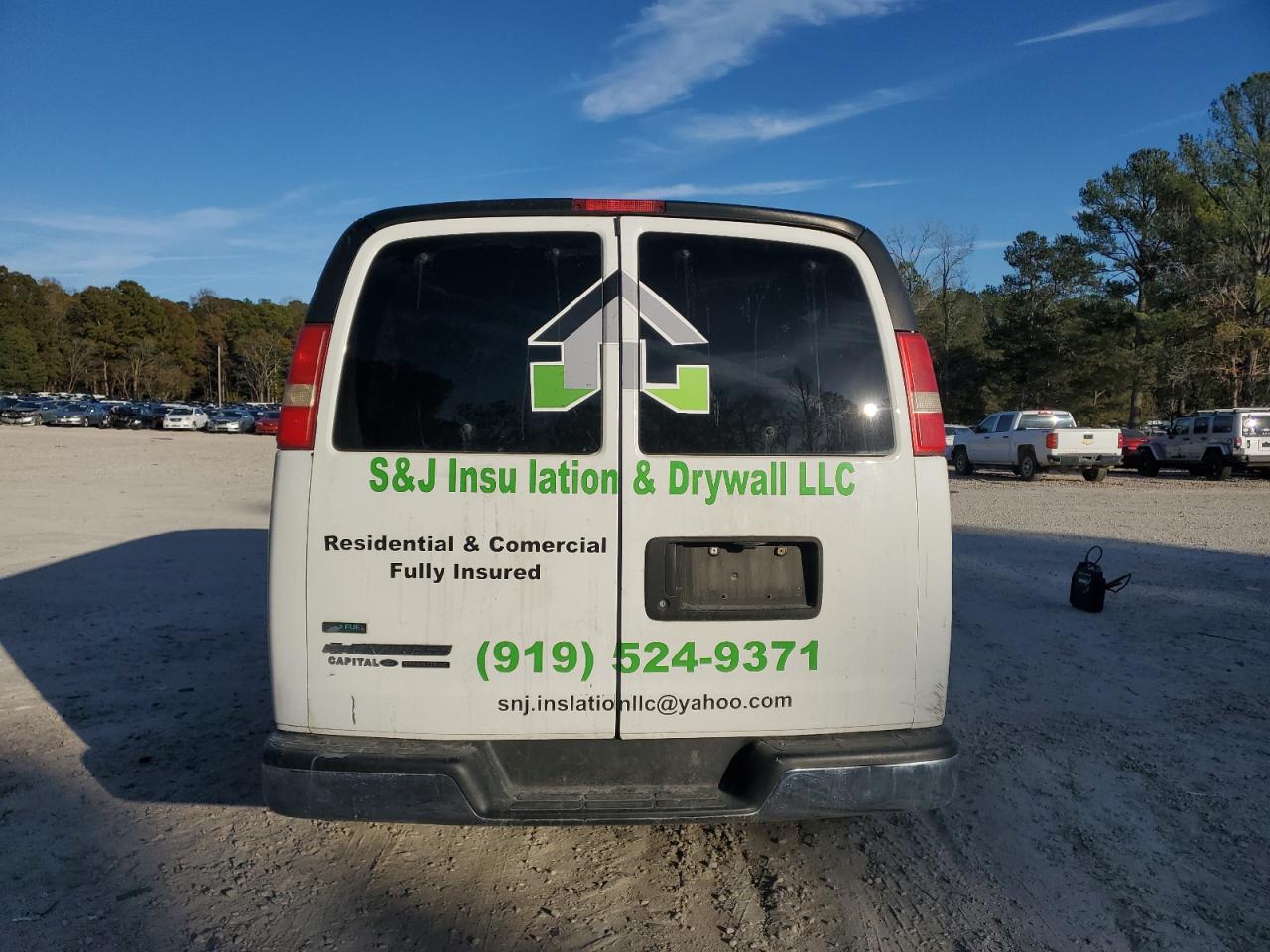 2011 Chevrolet Express VIN 1GAZG1FG8B1155267 Copart auction photo, side damage thumbnail 6