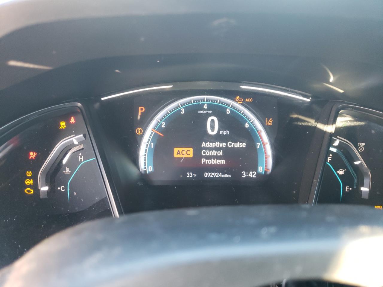 2019 Honda Civic VIN SHHFK7H61KU203682 Copart auction photo, front end / hail damage thumbnail 9
