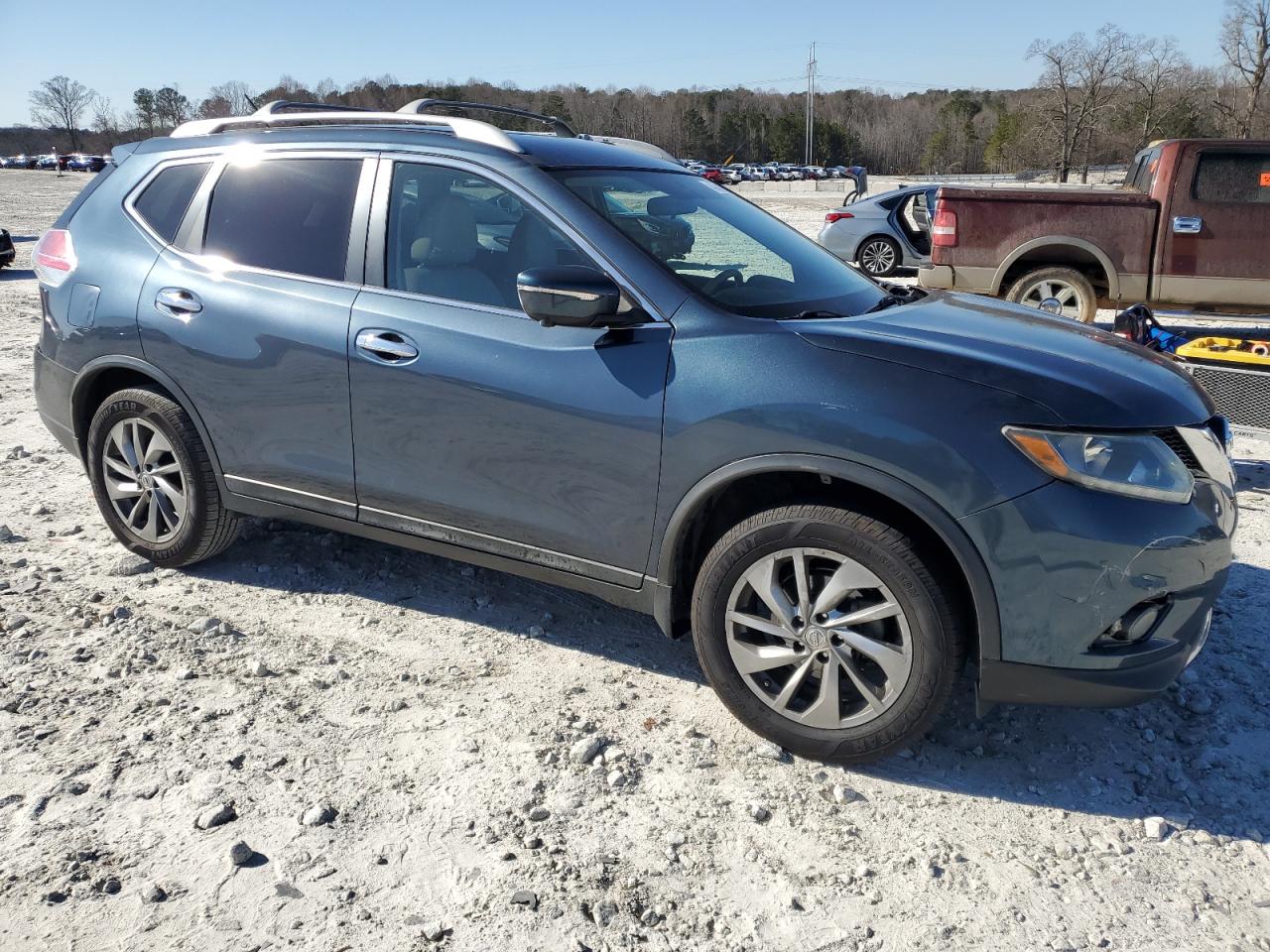 2014 Nissan Rogue VIN 5N1AT2MV7EC860802 Copart auction photo, rear end / front end damage thumbnail 4