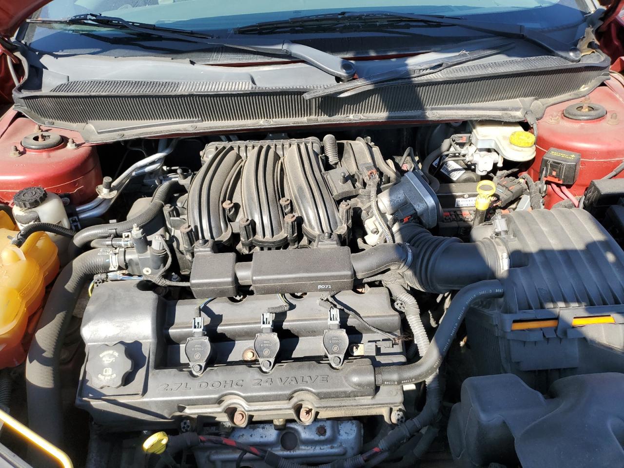 2008 Chrysler Sebring VIN 1C3LC56R18N239390 Copart auction photo, side / front end damage thumbnail 11