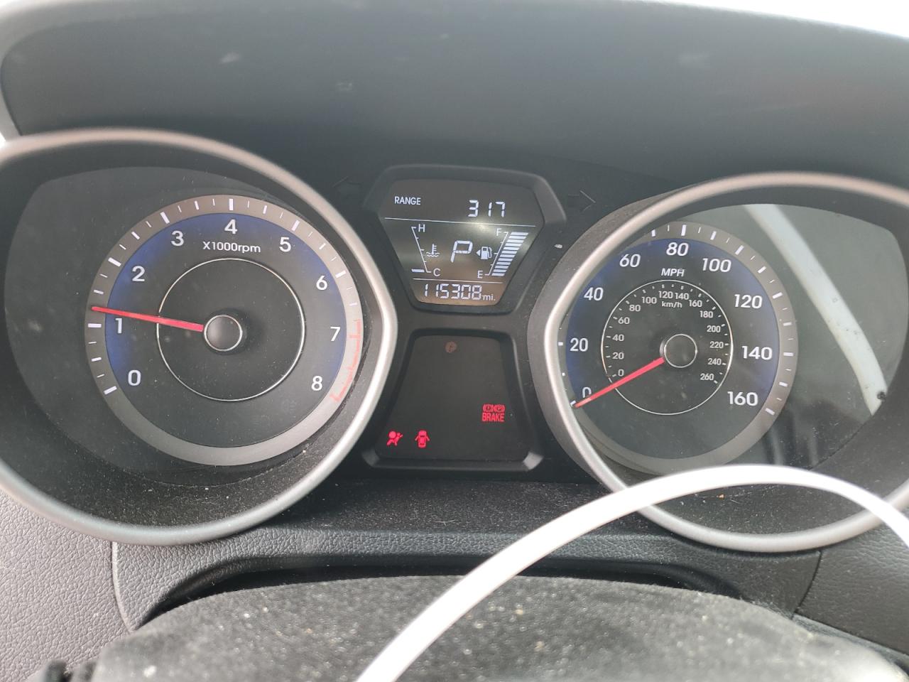 2015 Hyundai Elantra VIN KMHDH4AE4FU456804 Copart auction photo, front end / rear end damage thumbnail 9