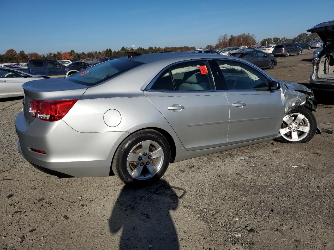 2015 Chevrolet Malibu VIN 1G11B5SL0FU101858 Copart auction photo, front end / undercarriage damage thumbnail 3