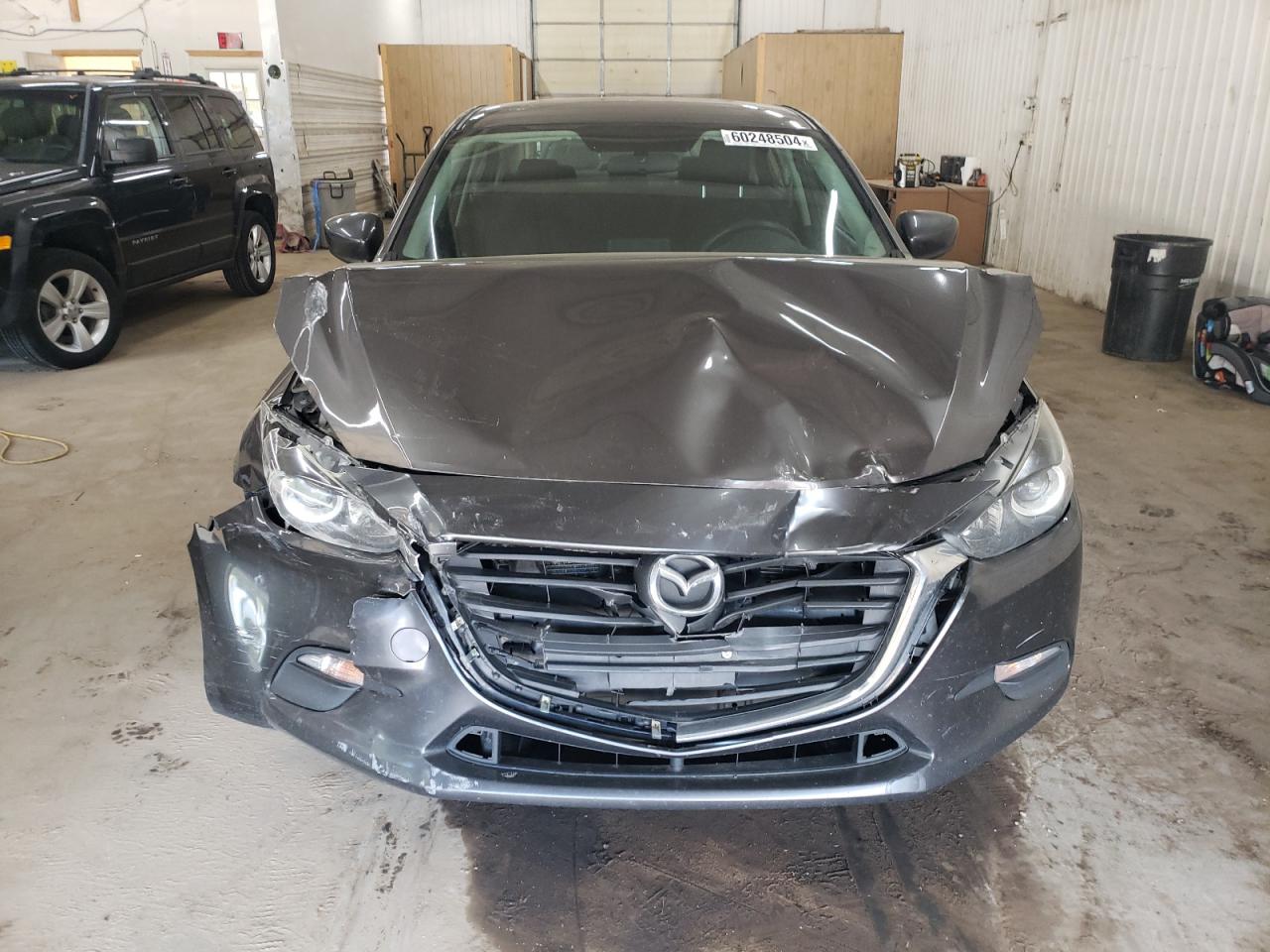 2017 Mazda 3 VIN 3MZBN1U77HM137031 Copart auction photo, front end / rear end damage thumbnail 5