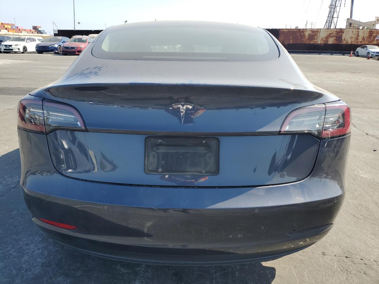 2022 Tesla Model 3 VIN 5YJ3E1EA1NF372879 Copart auction photo, front end / undercarriage damage thumbnail 6
