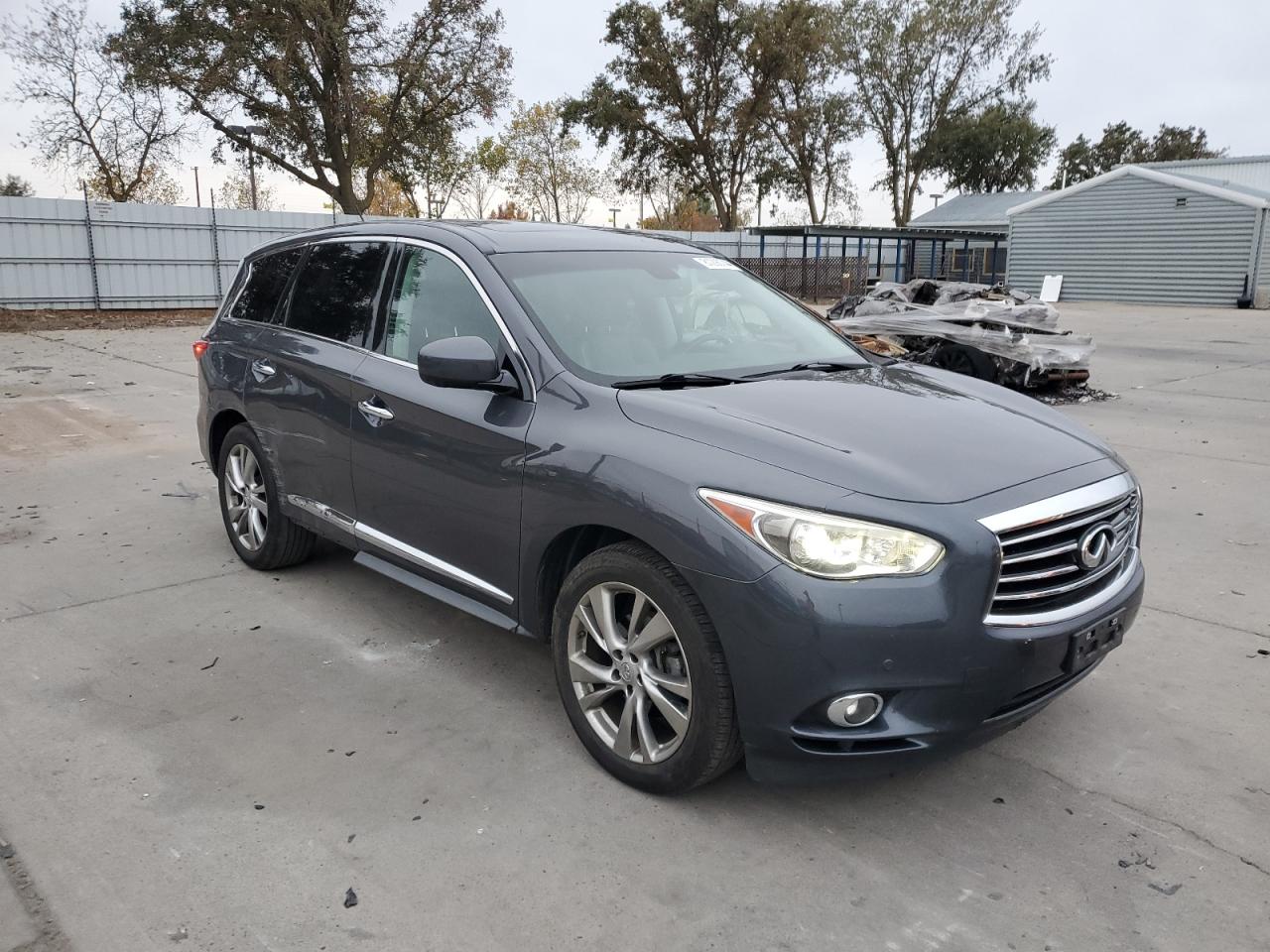 2013 Infiniti JX VIN 5N1AL0MM3DC327291 Copart auction photo, side damage thumbnail 4