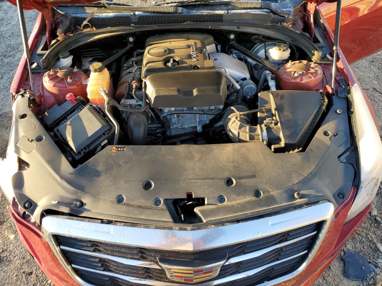 2015 Cadillac ATS VIN 1G6AH1RX8F0138934 Copart auction photo, front end / undercarriage damage thumbnail 11