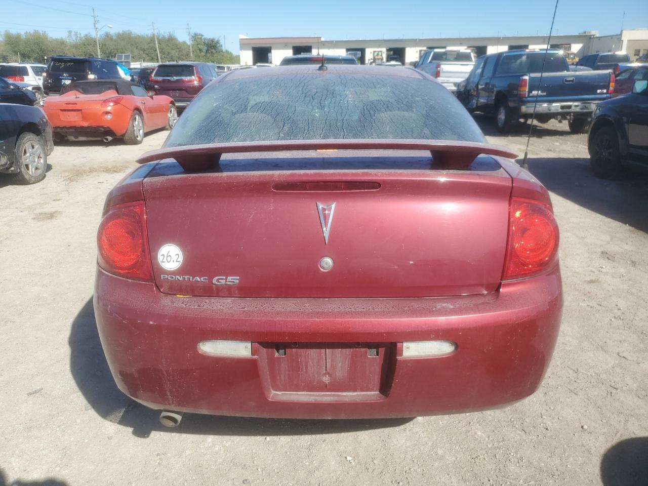 2009 Pontiac G5 VIN 1G2AS18H597225649 Copart auction photo, top/roof / minor dent/scratches damage thumbnail 6