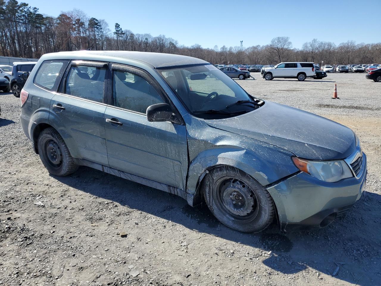 2009 Subaru Forester VIN JF2SH61699H741674 Copart auction photo, front end / side damage thumbnail 4