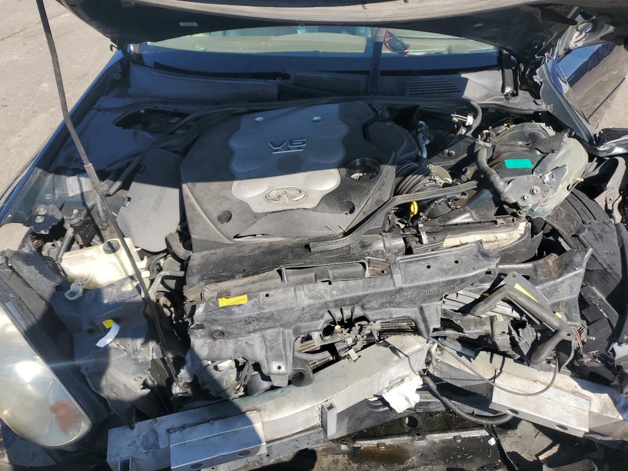 2006 Infiniti G VIN JNKCV51E36M505178 Copart auction photo, front end / rear end damage thumbnail 11
