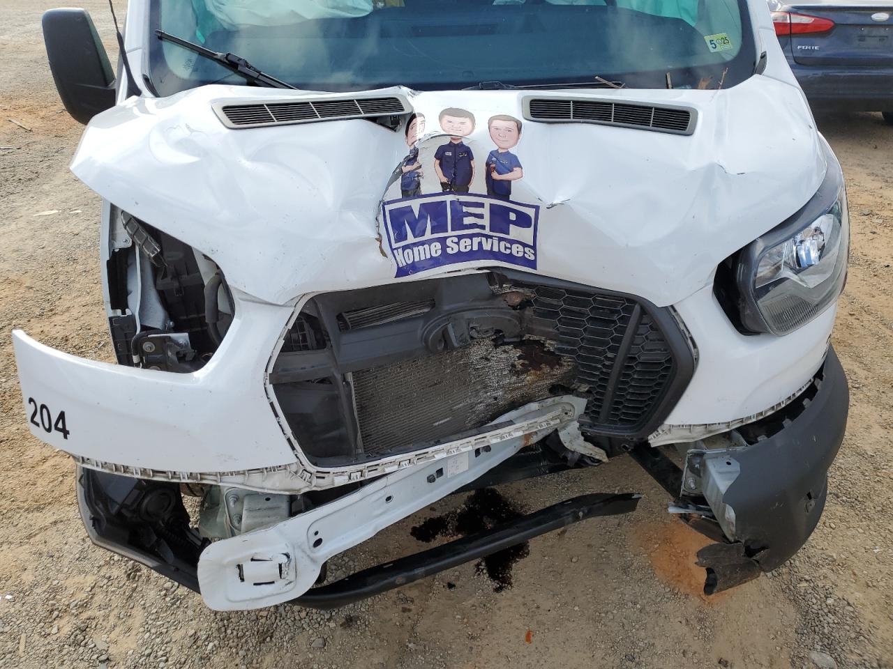 2023 Ford Transit VIN 1FTBR1C82PKA73133 Copart auction photo, front end / undercarriage damage thumbnail 12
