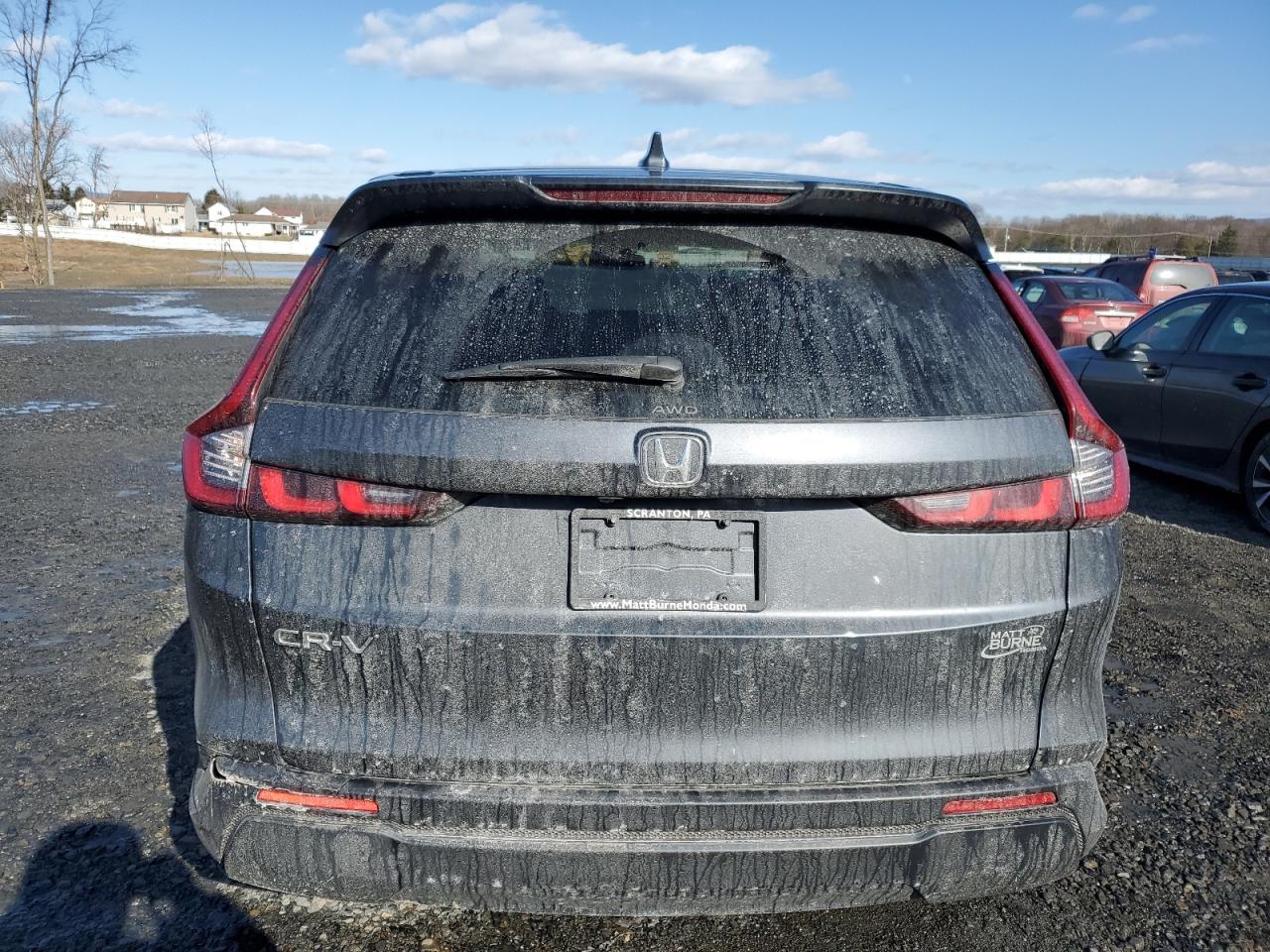 2023 Honda CR-V VIN 2HKRS4H43PH421935 Copart auction photo, side damage thumbnail 6