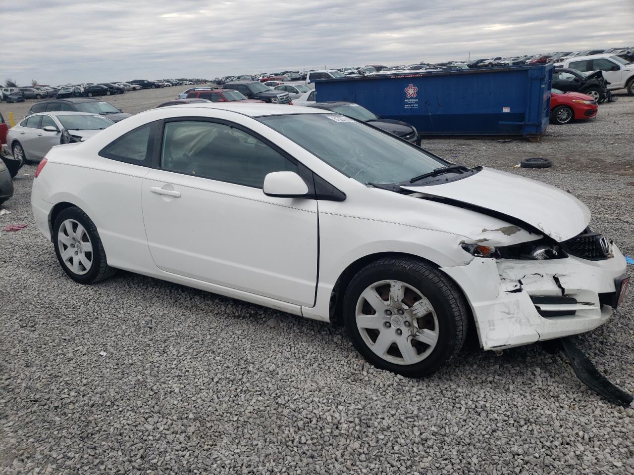 2011 Honda Civic VIN 2HGFG1B62BH512159 Copart auction photo, front end / side damage thumbnail 4