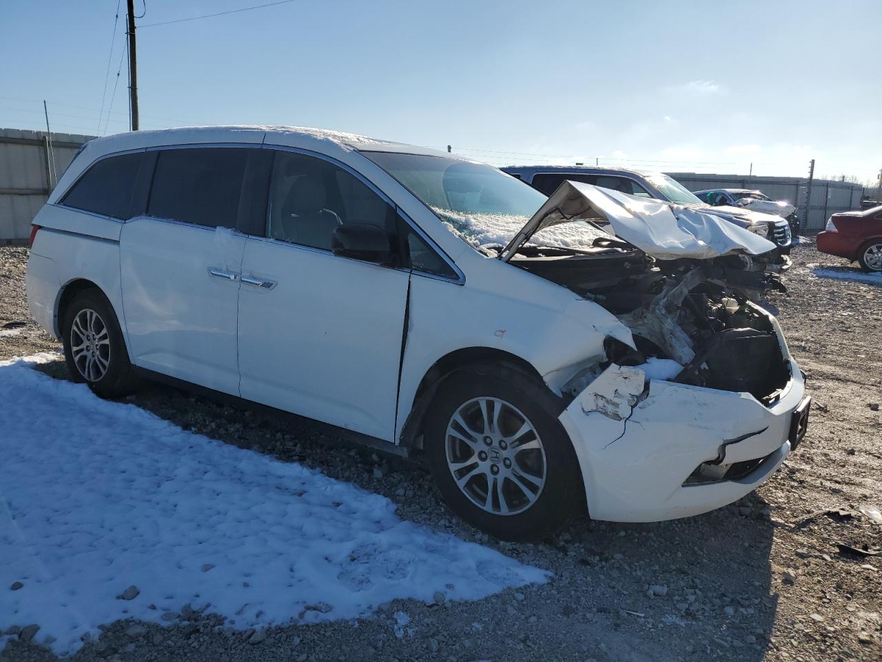 2011 Honda Odyssey VIN 5FNRL5H68BB002362 Copart auction photo, front end damage thumbnail 4