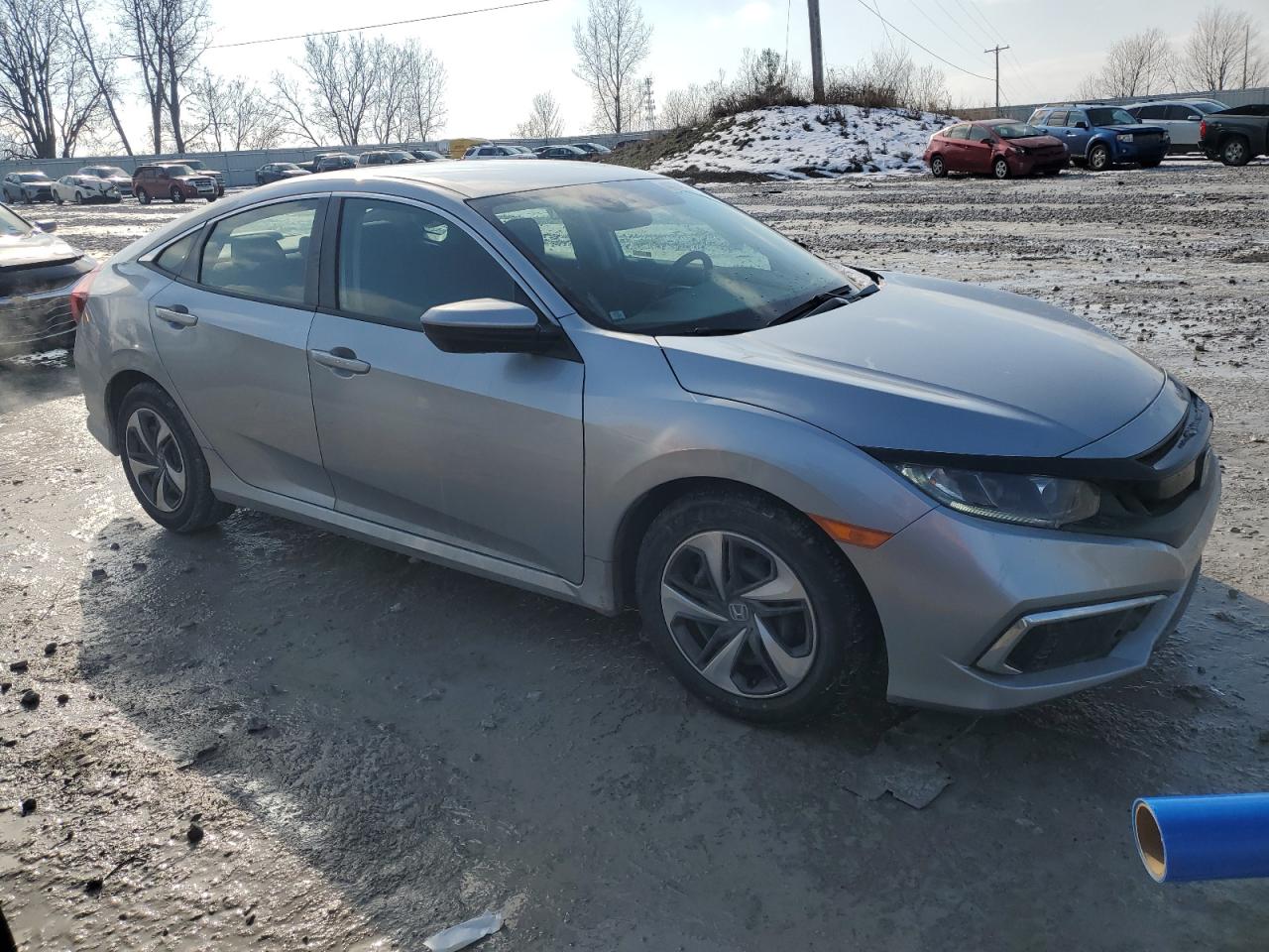 2020 Honda Civic VIN 2HGFC2F65LH597964 Copart auction photo, front end / side damage thumbnail 4