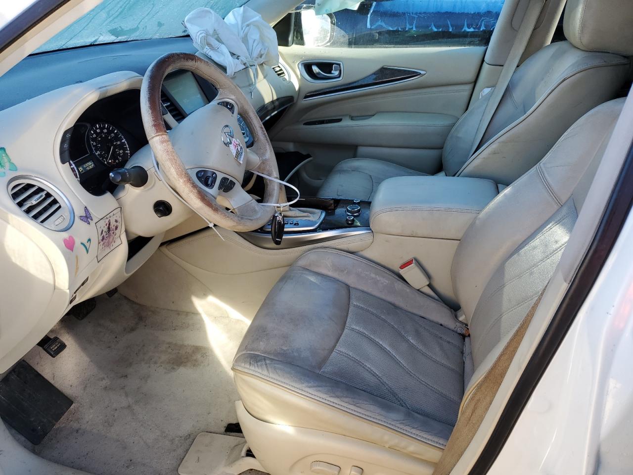 2014 Infiniti QX60 VIN 5N1AL0MM0EC513050 Copart auction photo, front end / undercarriage damage thumbnail 7