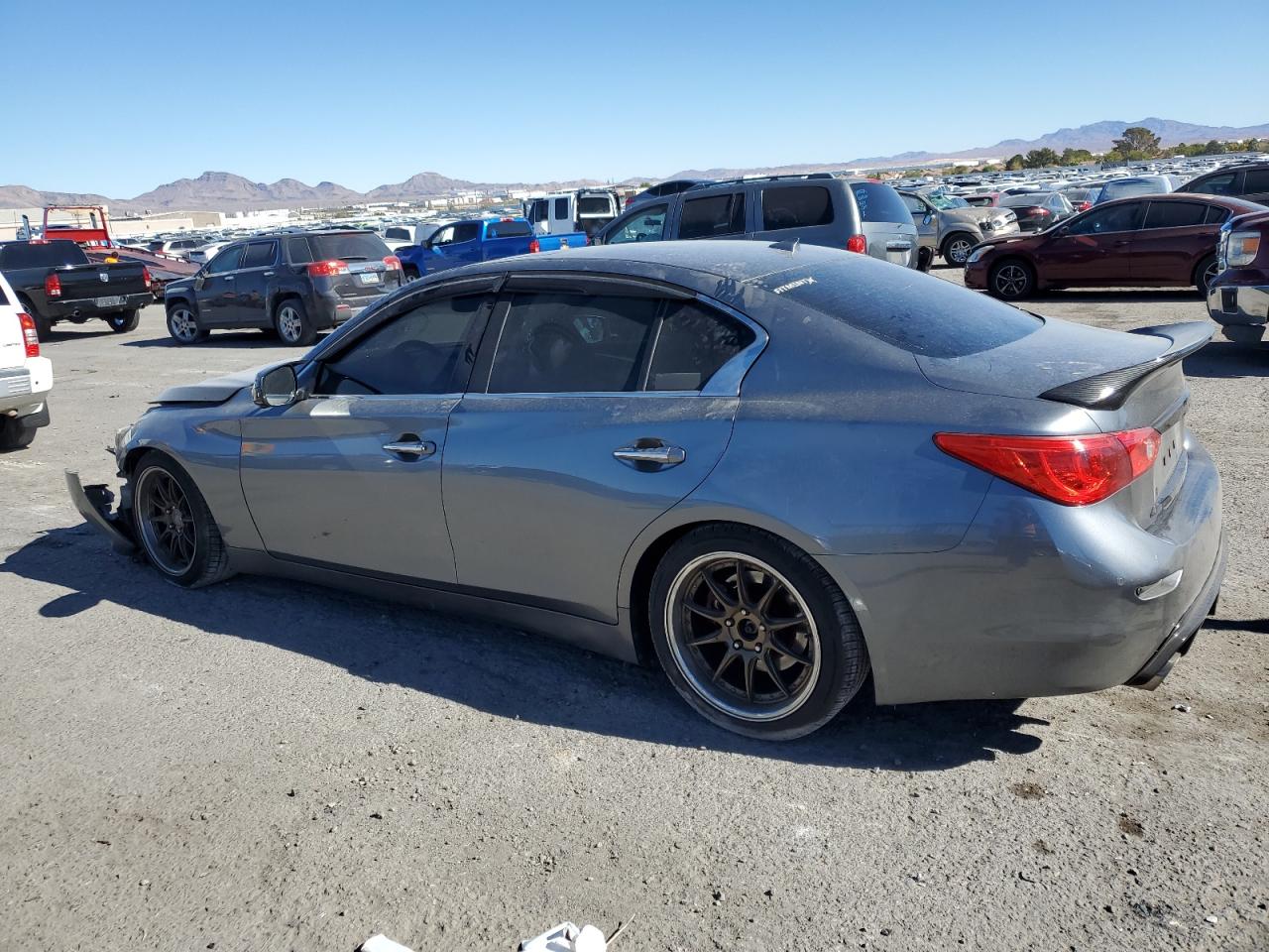 2017 Infiniti Q50 VIN JN1EV7AP0HM736682 Copart auction photo, front end damage thumbnail 2