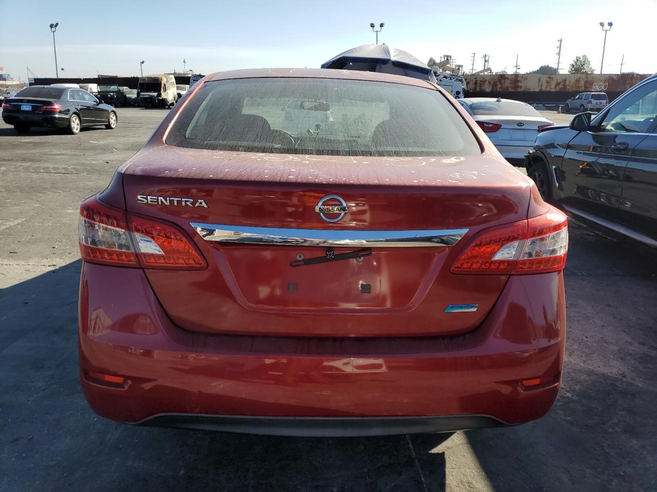 2014 Nissan Sentra VIN 3N1AB7AP8EY266580 Copart auction photo, front end damage thumbnail 6
