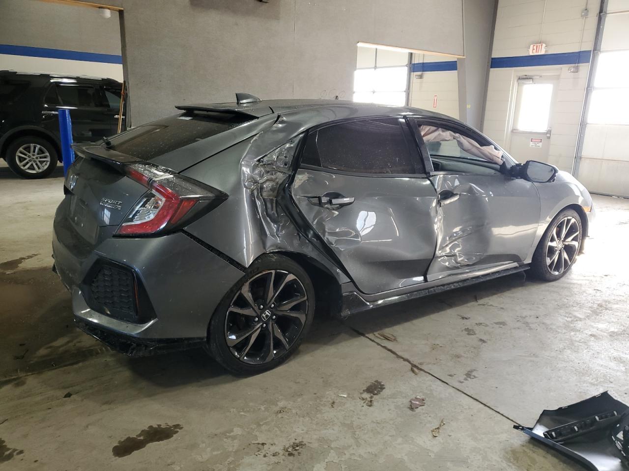 2019 Honda Civic VIN SHHFK7H99KU408855 Copart auction photo, all over damage thumbnail 3