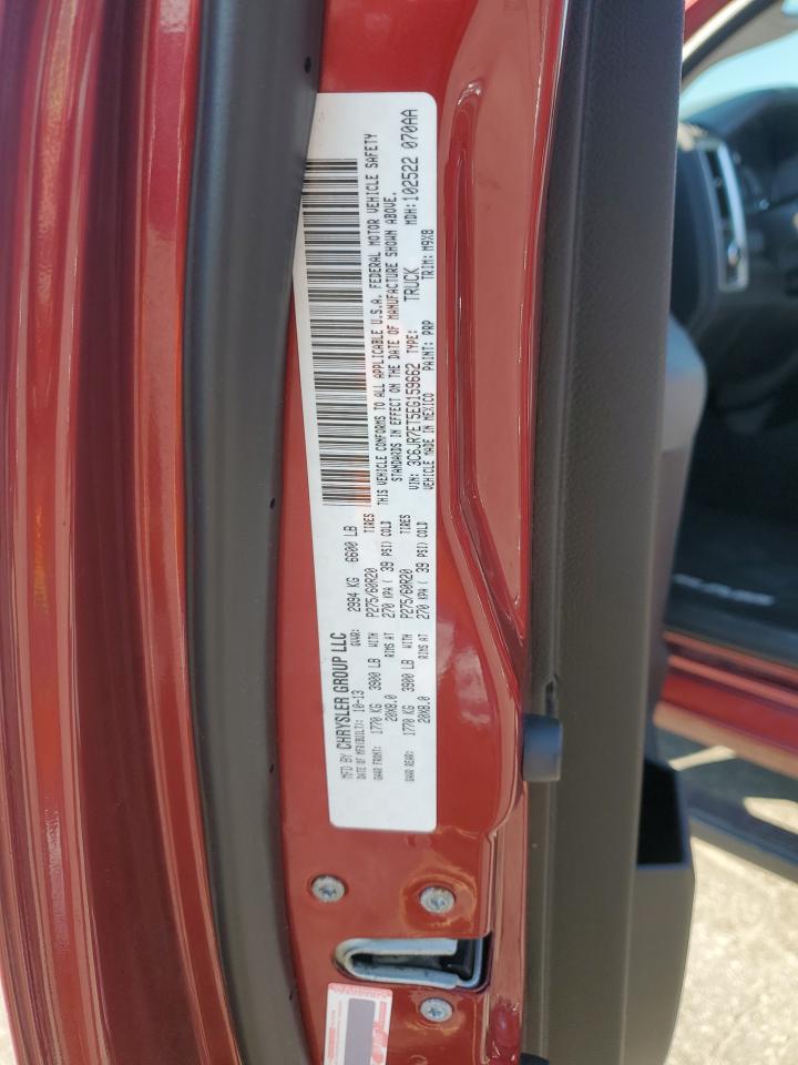 2014 RAM 1500 VIN 3C6JR7ET5EG159662 Copart auction photo, front end / rear end damage thumbnail 12