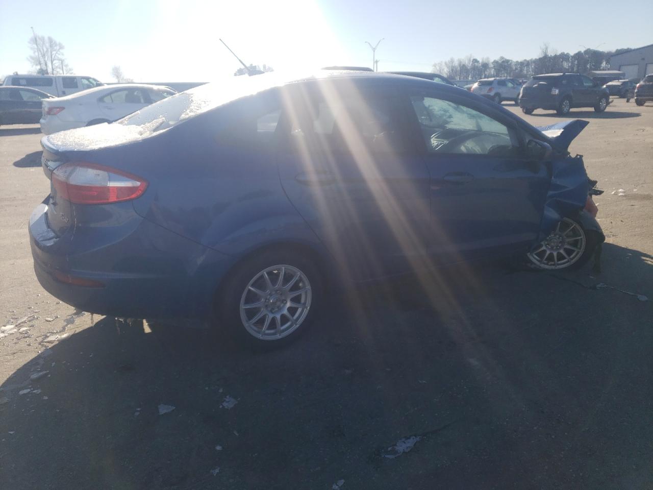 2018 Ford Fiesta VIN 3FADP4BJXJM103487 Copart auction photo, front end / undercarriage damage thumbnail 3