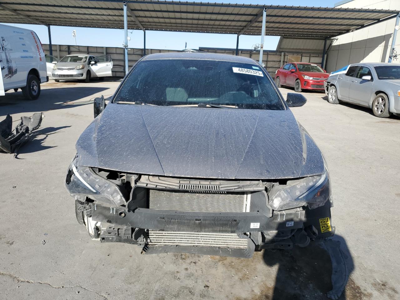 2023 Hyundai Elantra VIN KMHLR4AFXPU489504 Copart auction photo, front end / rear end damage thumbnail 5