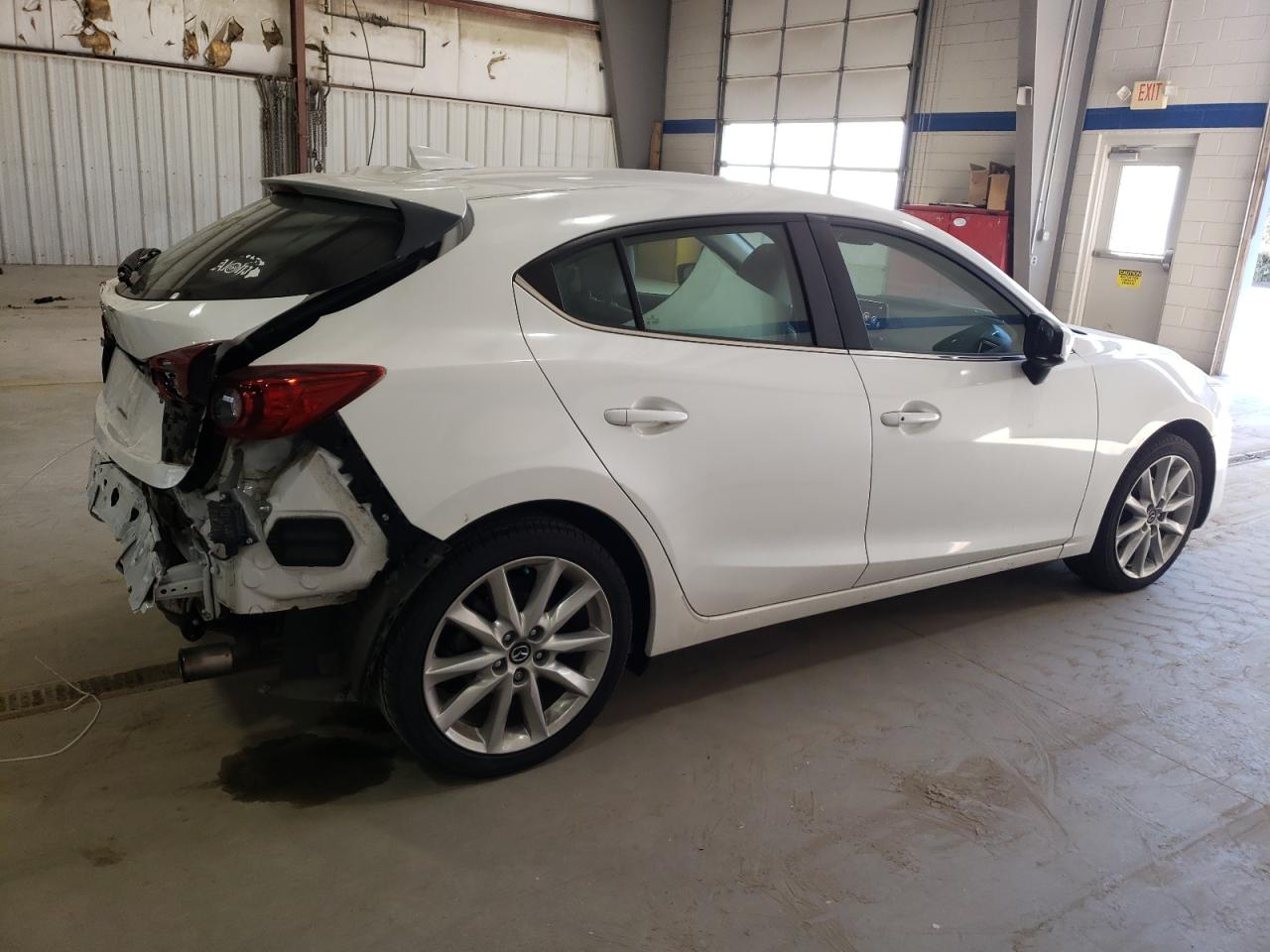 2017 Mazda 3 VIN 3MZBN1M34HM143009 Copart auction photo, rear end damage thumbnail 3