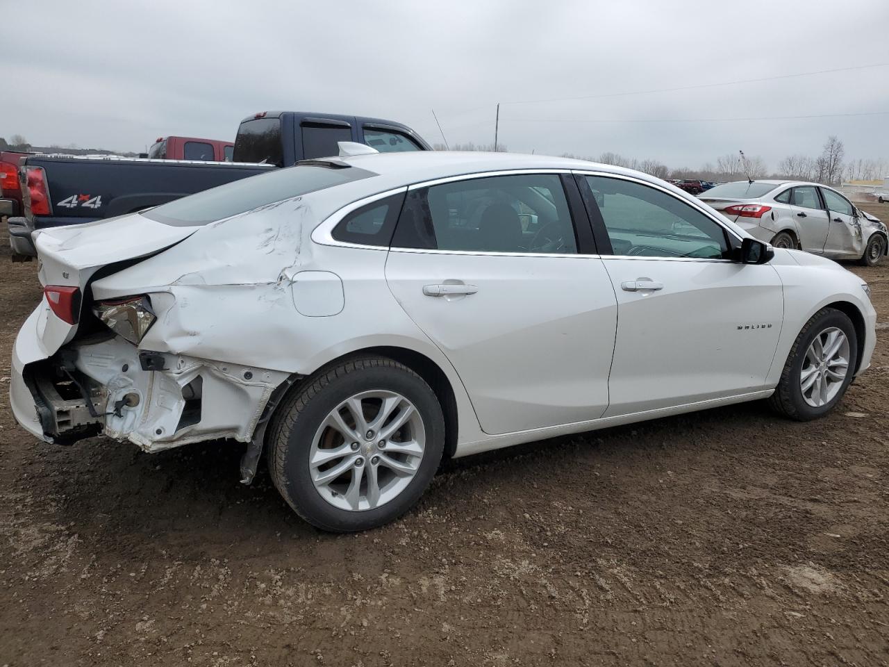 2017 Chevrolet Malibu VIN 1G1ZE5ST8HF104444 Copart auction photo, rear end / side damage thumbnail 3