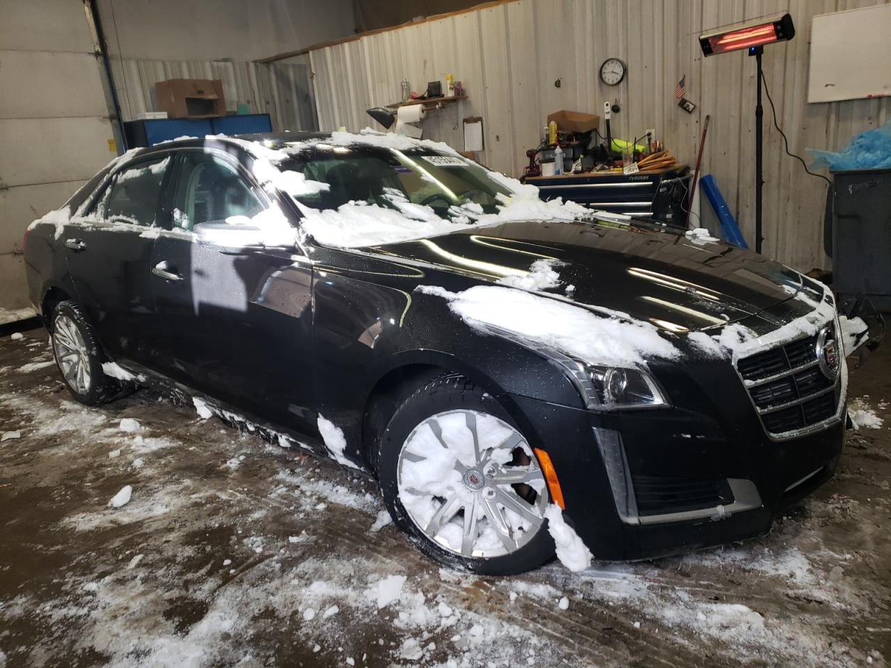 2014 Cadillac CTS VIN 1G6AW5SX1E0178715 Copart auction photo, front end / side damage thumbnail 4