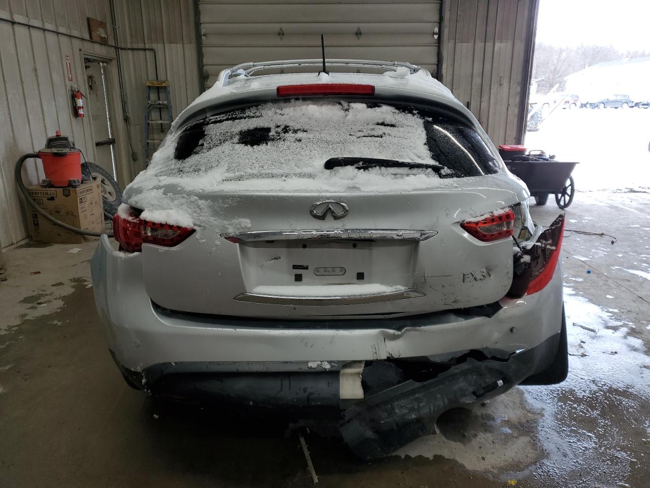 2011 Infiniti FX VIN JN8AS1MW2BM141364 Copart auction photo, rear end damage thumbnail 6