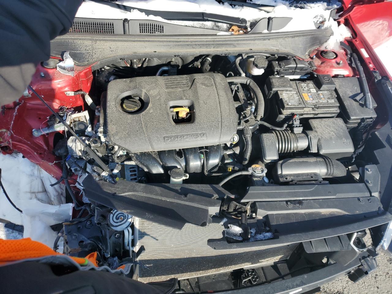2023 KIA Forte VIN 3KPF24AD4PE583641 Copart auction photo, all over damage thumbnail 11