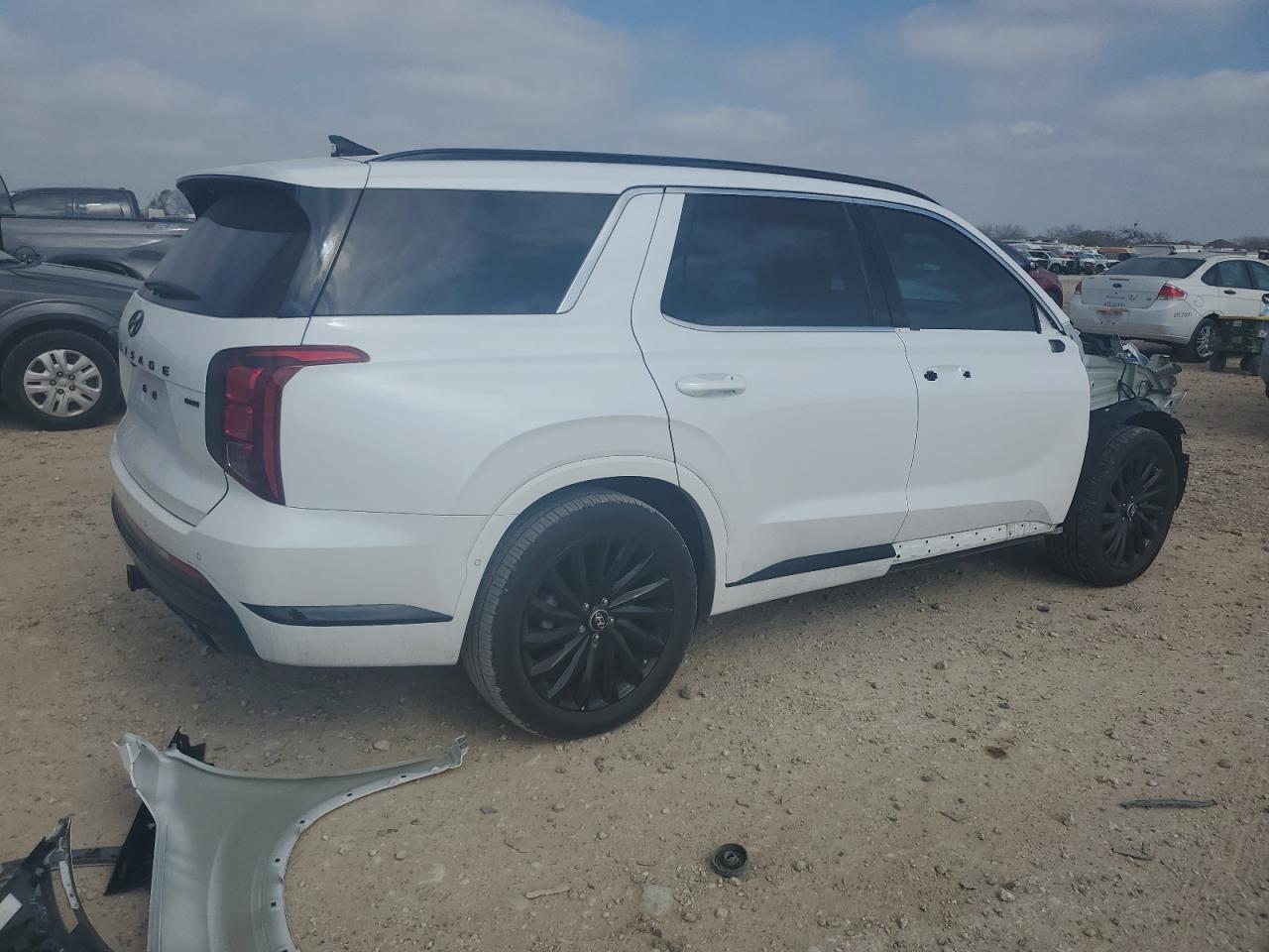 2025 Hyundai Palisade VIN KM8R7DGE6SU819145 Copart auction photo, stripped / minor dent/scratches damage thumbnail 3
