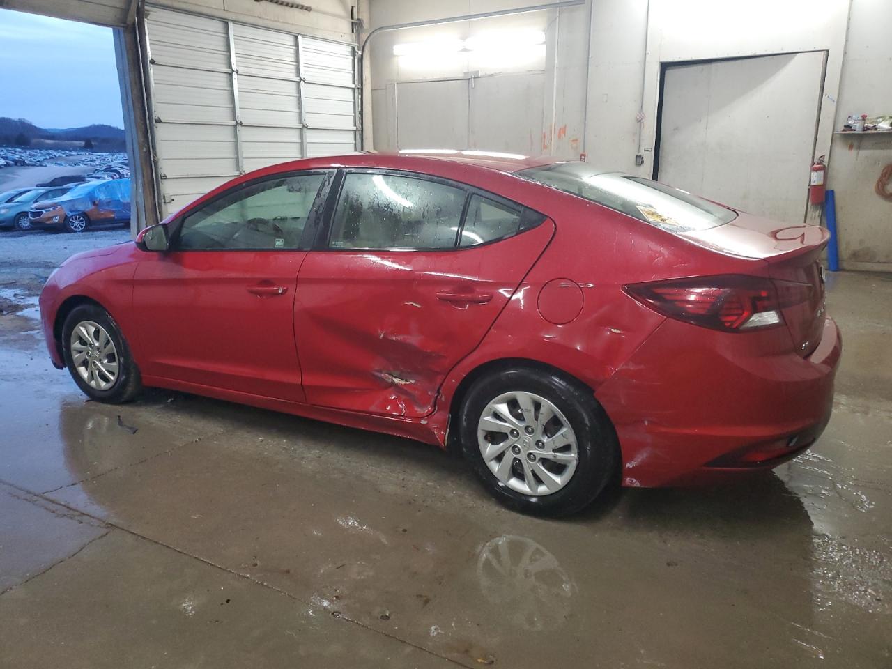 2019 Hyundai Elantra VIN KMHD74LF0KU886753 Copart auction photo, side / rear end damage thumbnail 2