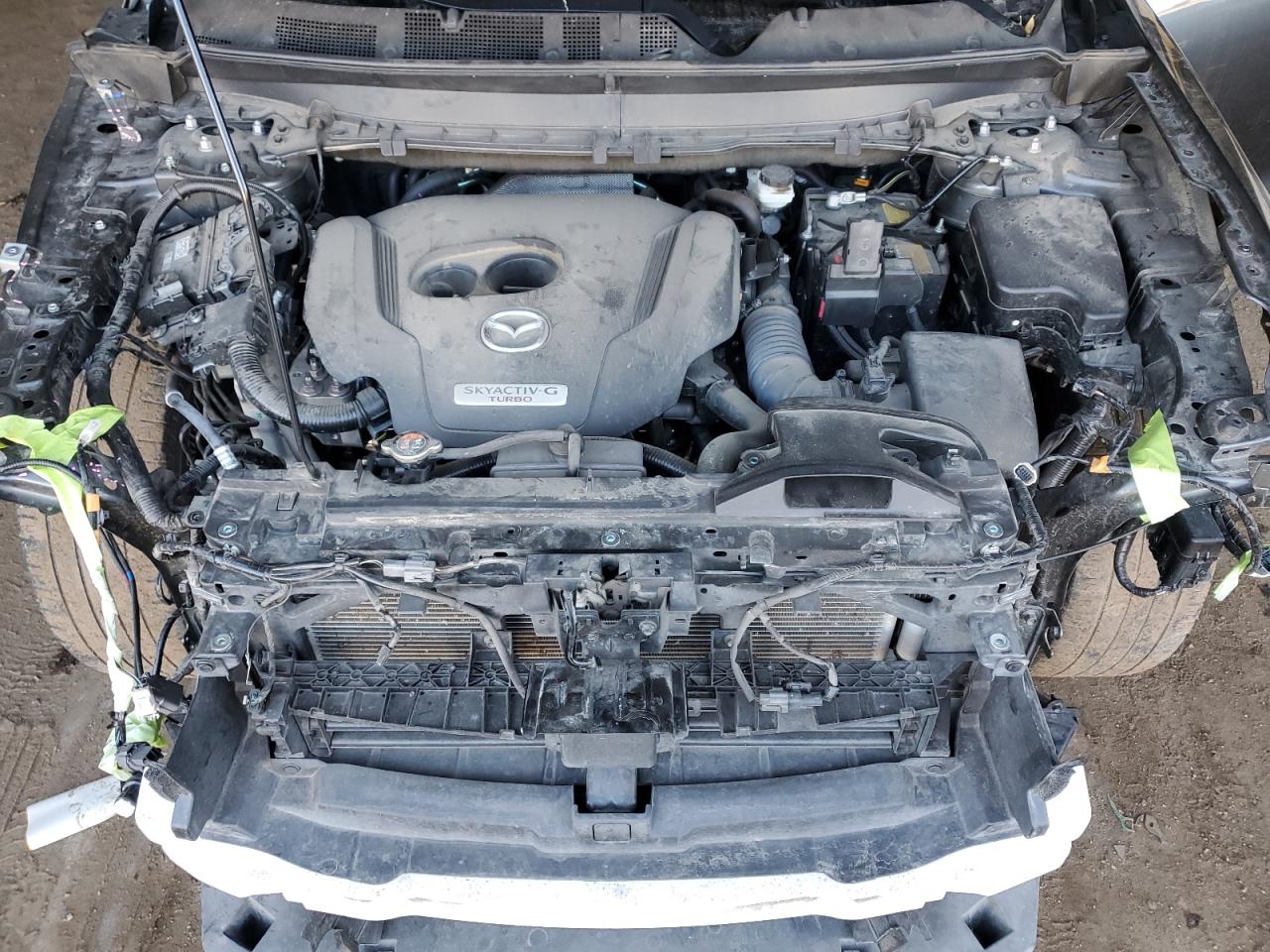 2022 Mazda CX-9 VIN JM3TCBCY4N0600651 Copart auction photo, front end / side damage thumbnail 12