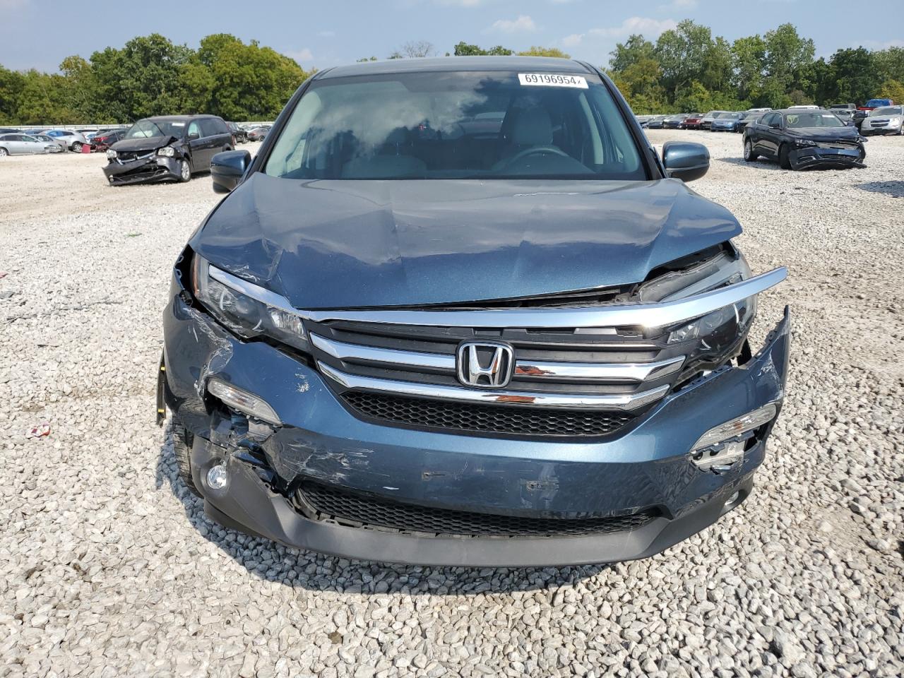 2018 Honda Pilot VIN 5FNYF6H30JB066912 Copart auction photo, front end damage thumbnail 5