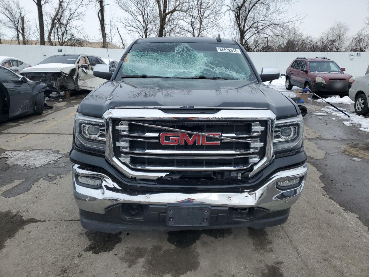 2018 GMC Sierra VIN 3GTU2NER6JG177861 Copart auction photo, front end damage thumbnail 5