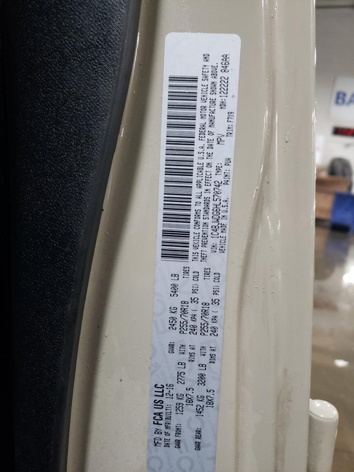 2017 Jeep Wrangler VIN 1C4BJWDG6HL570742 Copart auction photo, rollover damage thumbnail 12