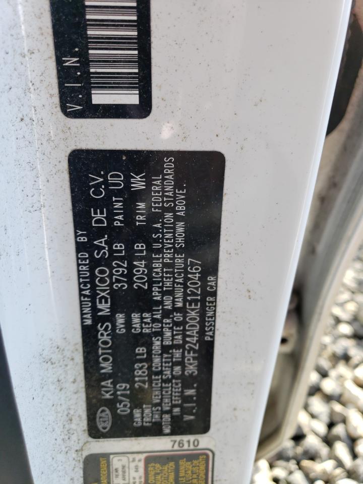 2019 KIA Forte VIN 3KPF24AD0KE120467 Copart auction photo, rear end / front end damage thumbnail 14