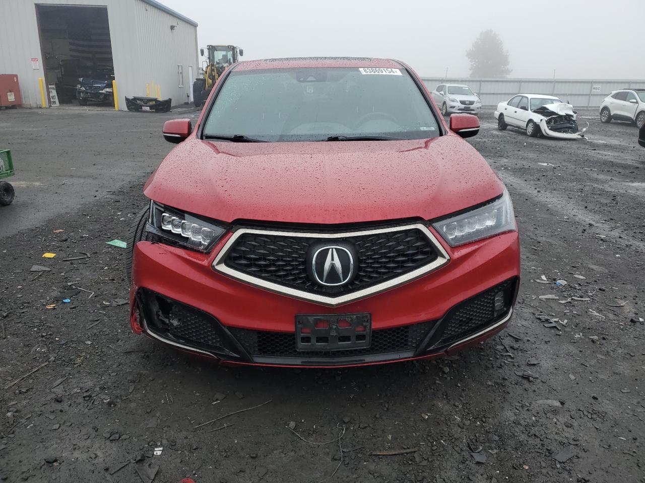 2020 Acura MDX VIN 5J8YD4H00LL027979 Copart auction photo, front end / side damage thumbnail 5