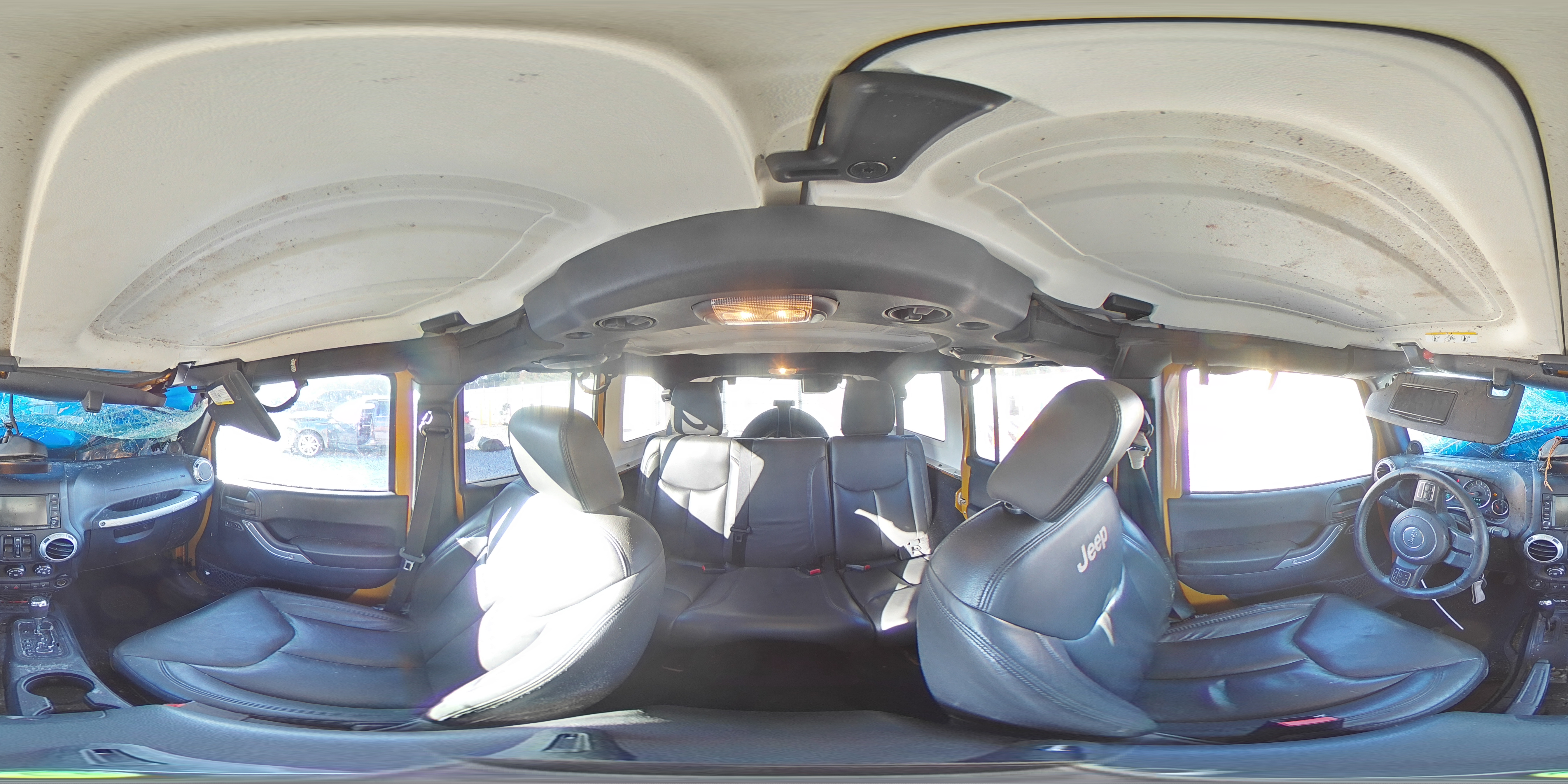 2014 Jeep Wrangler VIN 1C4BJWEG0EL326613 Copart auction photo, rollover damage thumbnail 15