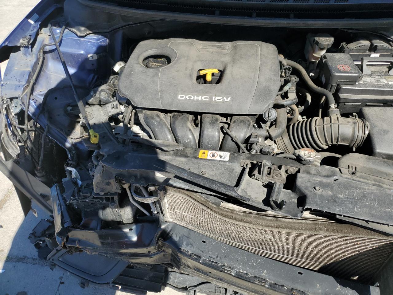 2017 KIA Forte VIN 3KPFK4A70HE030724 Copart auction photo, front end damage thumbnail 12