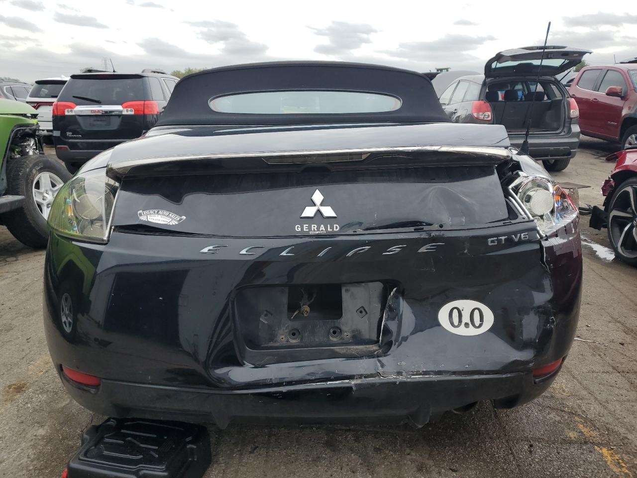 2007 Mitsubishi Eclipse VIN 4A3AL35T17E010871 Copart auction photo, rear end / front end damage thumbnail 6