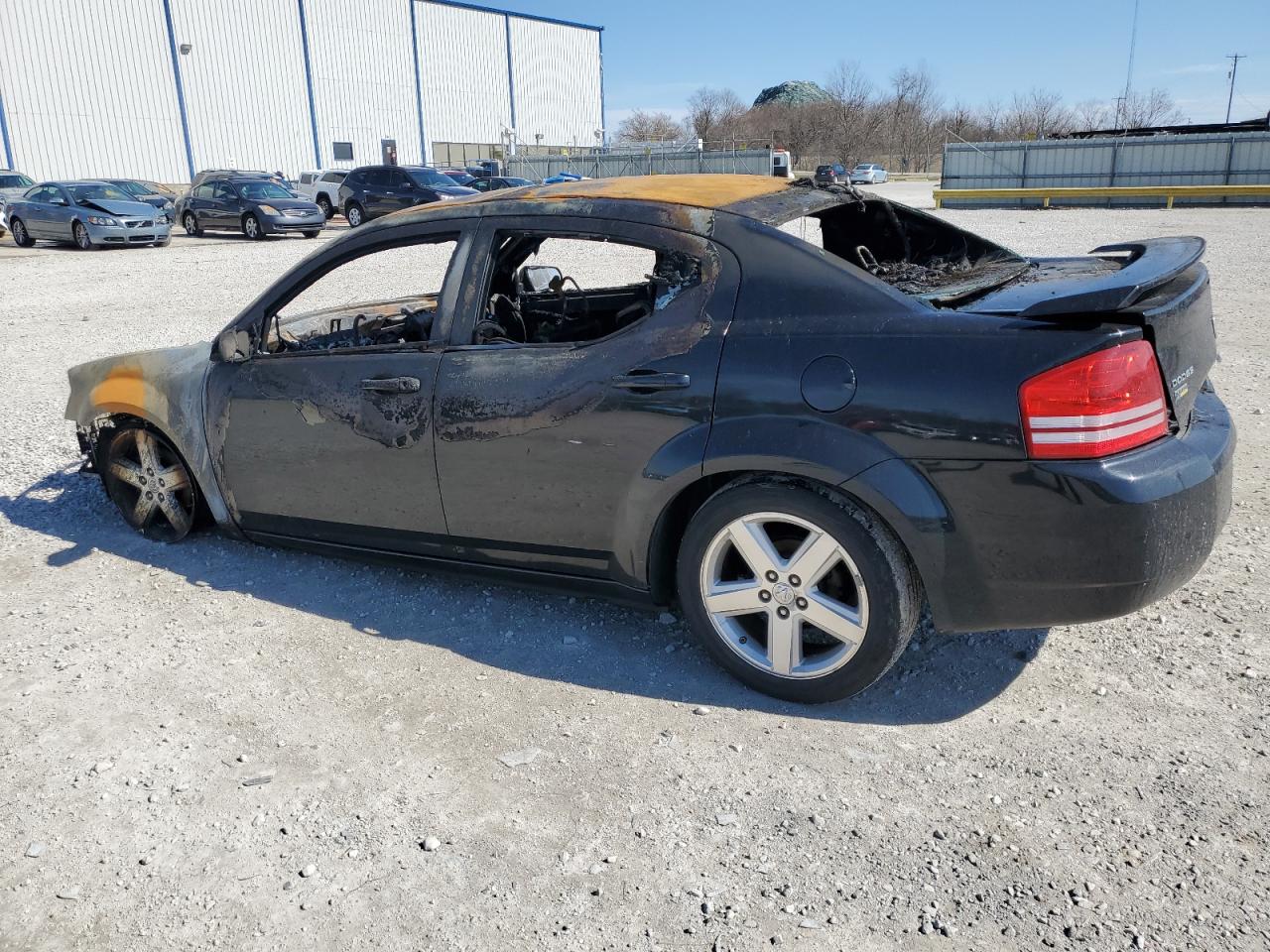 2009 Dodge Avenger VIN 1B3LC56DX9N507128 Copart auction photo, burn damage thumbnail 2