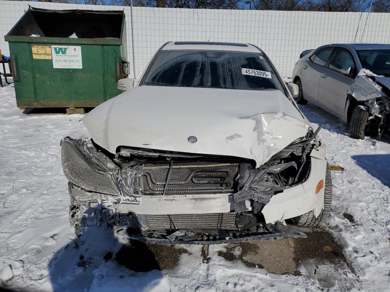 2014 Mercedes-Benz C-klasse VIN WDDGF4HB7EG220895 Copart auction photo, front end / rear end damage thumbnail 5