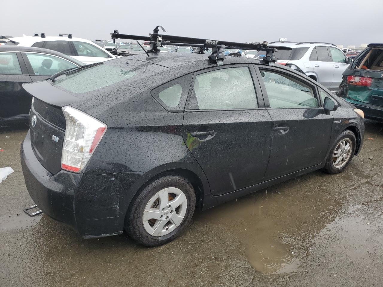 2010 Toyota Prius VIN JTDKN3DUXA0085097 Copart auction photo, vandalism damage thumbnail 3
