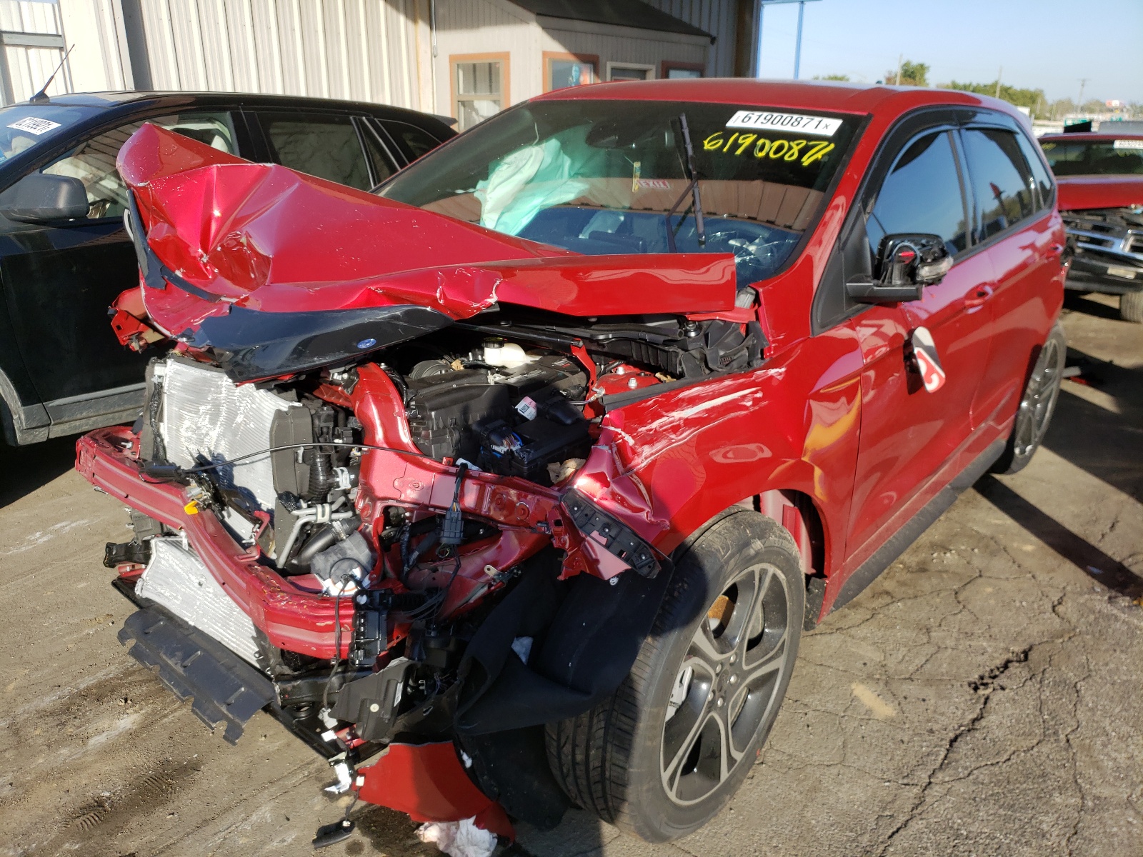 2021 Ford Edge VIN 2FMPK4AP2MBA43038 Copart auction photo, front end / rear end damage thumbnail 2