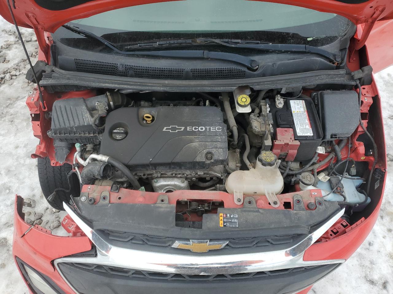 2019 Chevrolet Spark VIN KL8CB6SA6KC704147 Copart auction photo, all over damage thumbnail 11