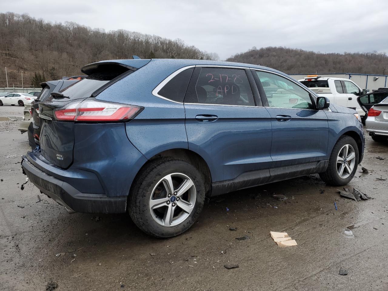 2019 Ford Edge VIN 2FMPK4J96KBB38460 Copart auction photo, rear end damage thumbnail 3